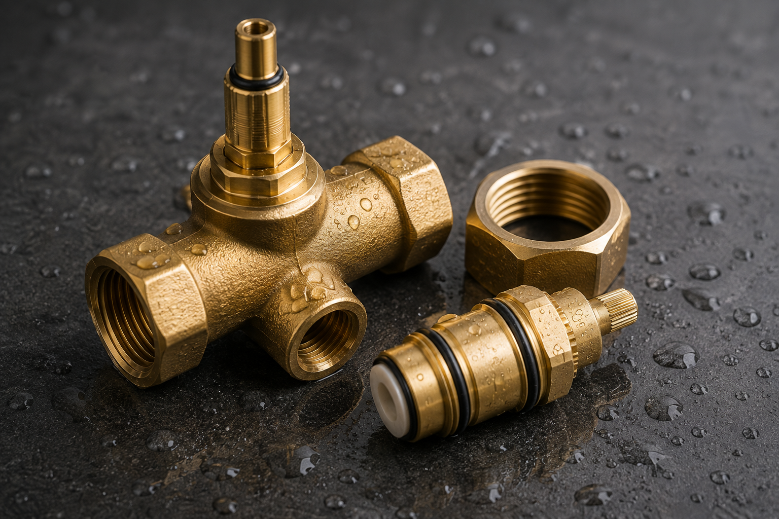 Modern commercial touchless faucet installation