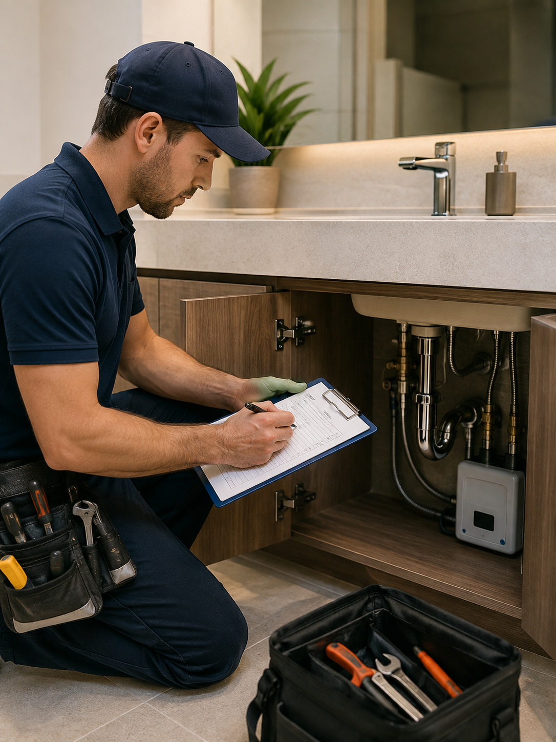 Commercial restroom maintenance planning