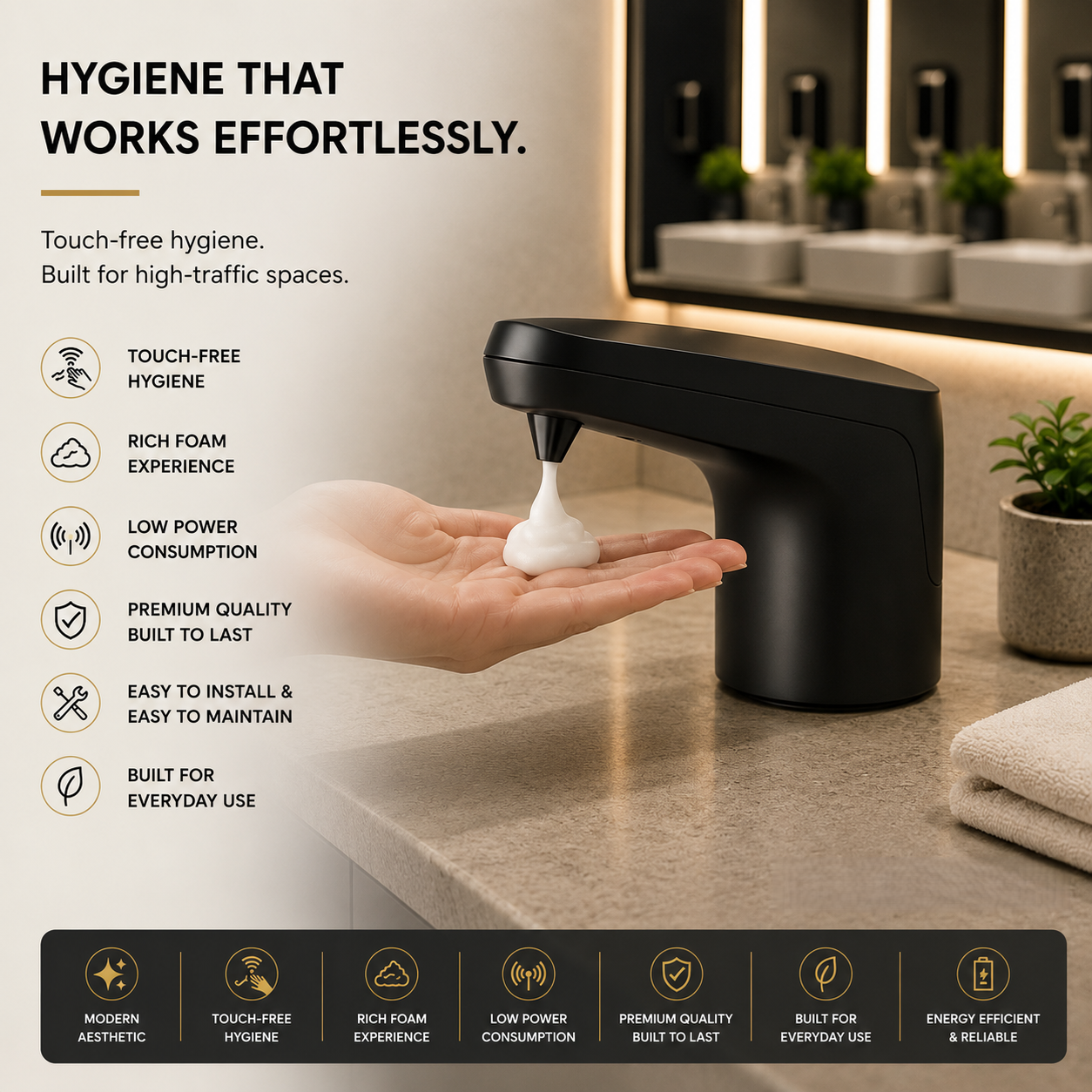 Fontana automatic commercial soap dispenser series