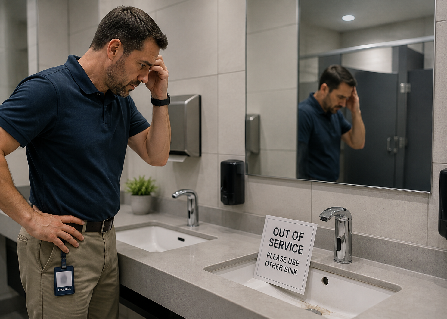 Commercial restroom maintenance planning