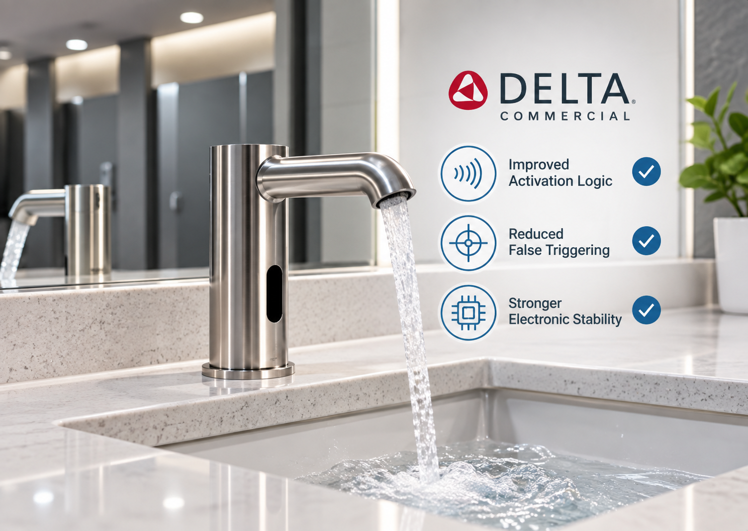 Delta commercial automatic faucet