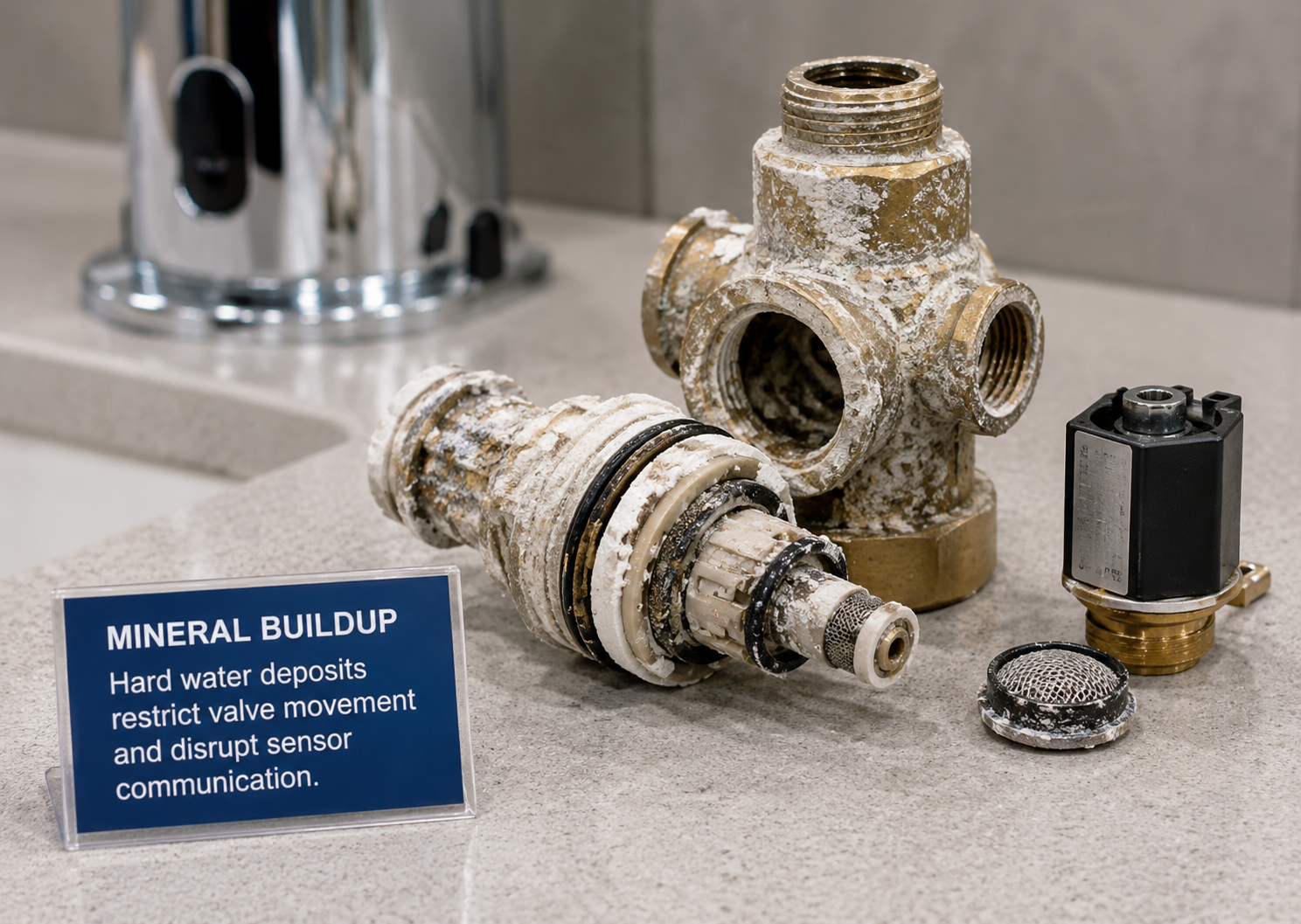 Hard water plumbing system