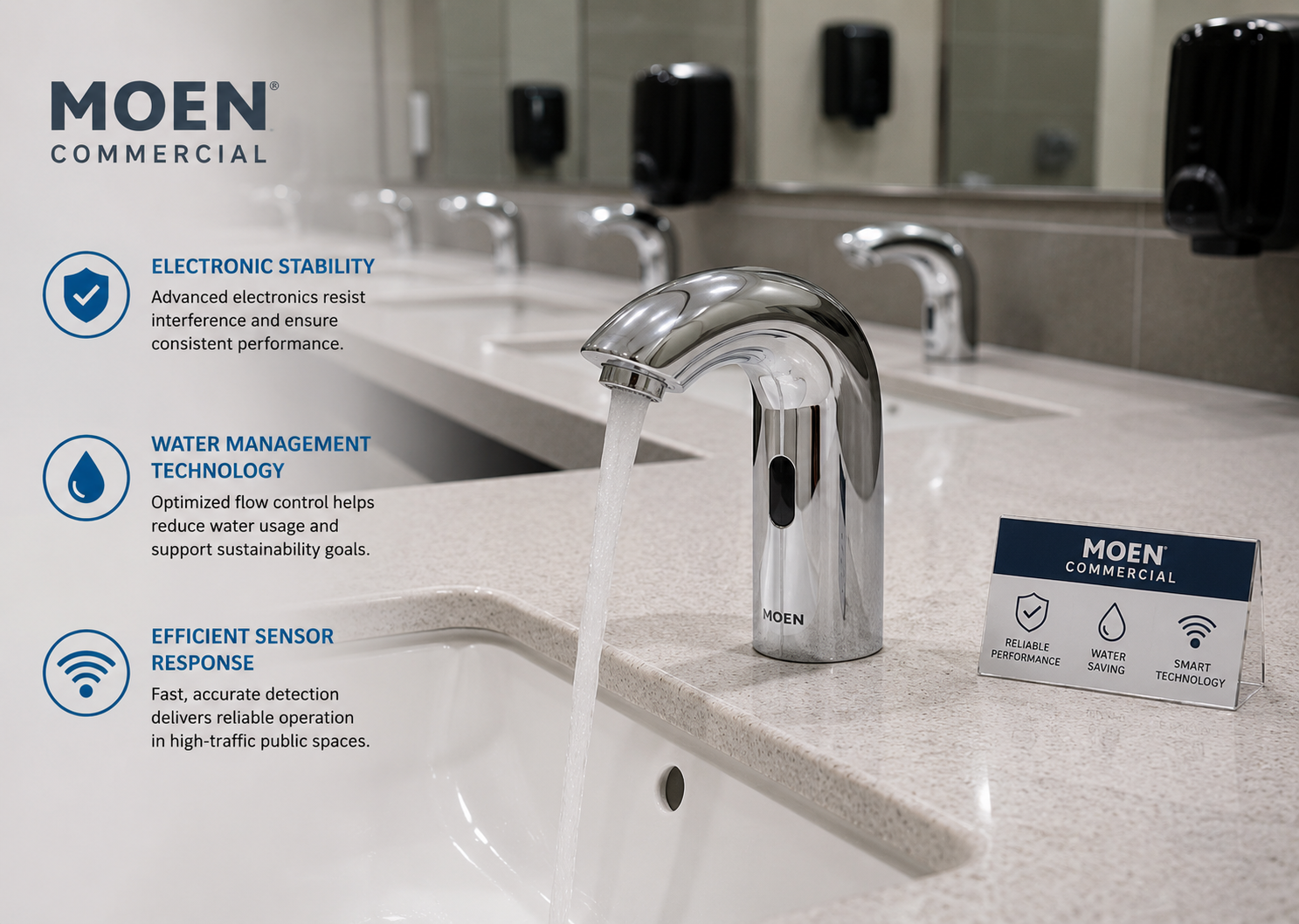 Moen commercial touchless faucet