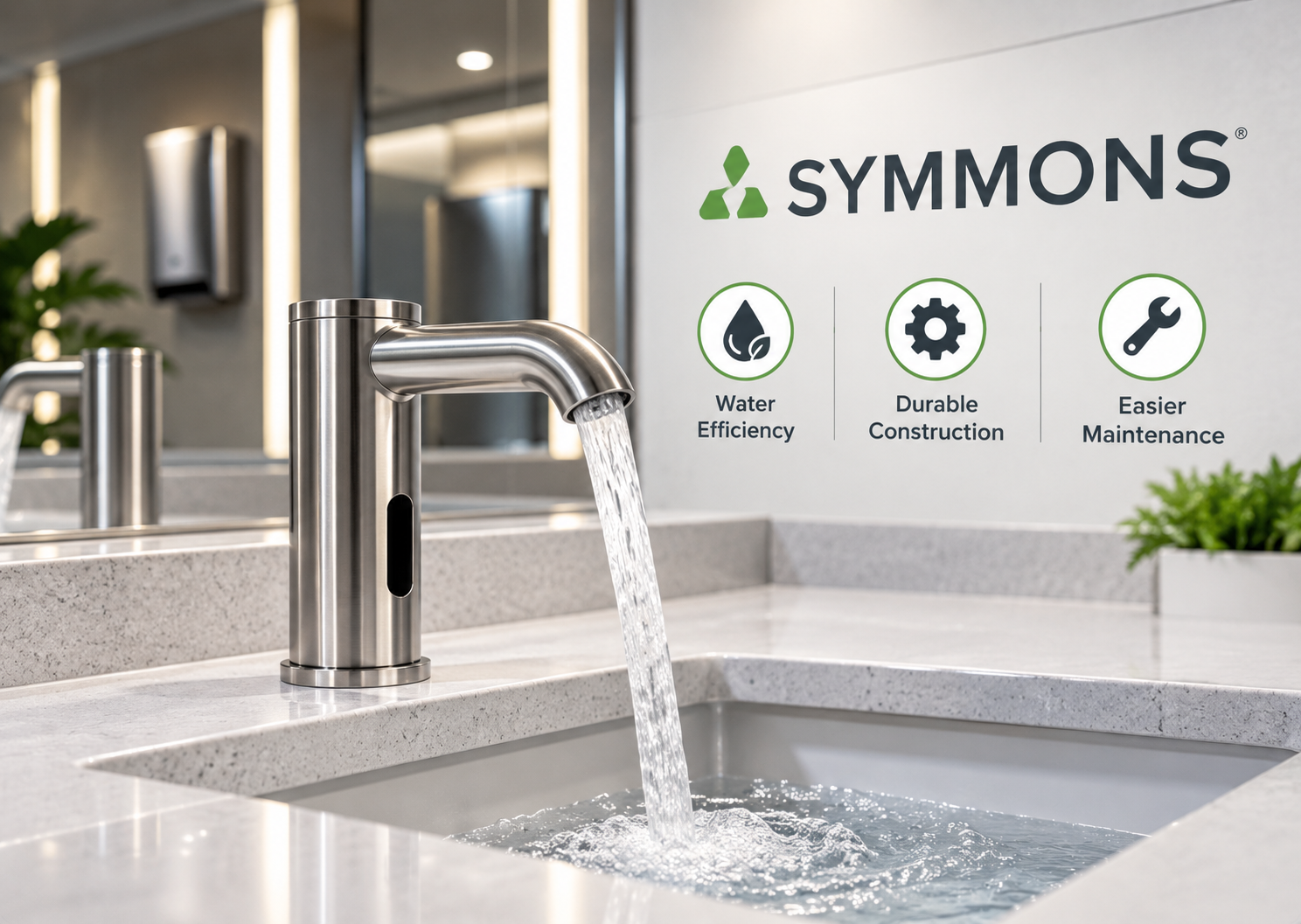 Symmons commercial faucet infrastructure